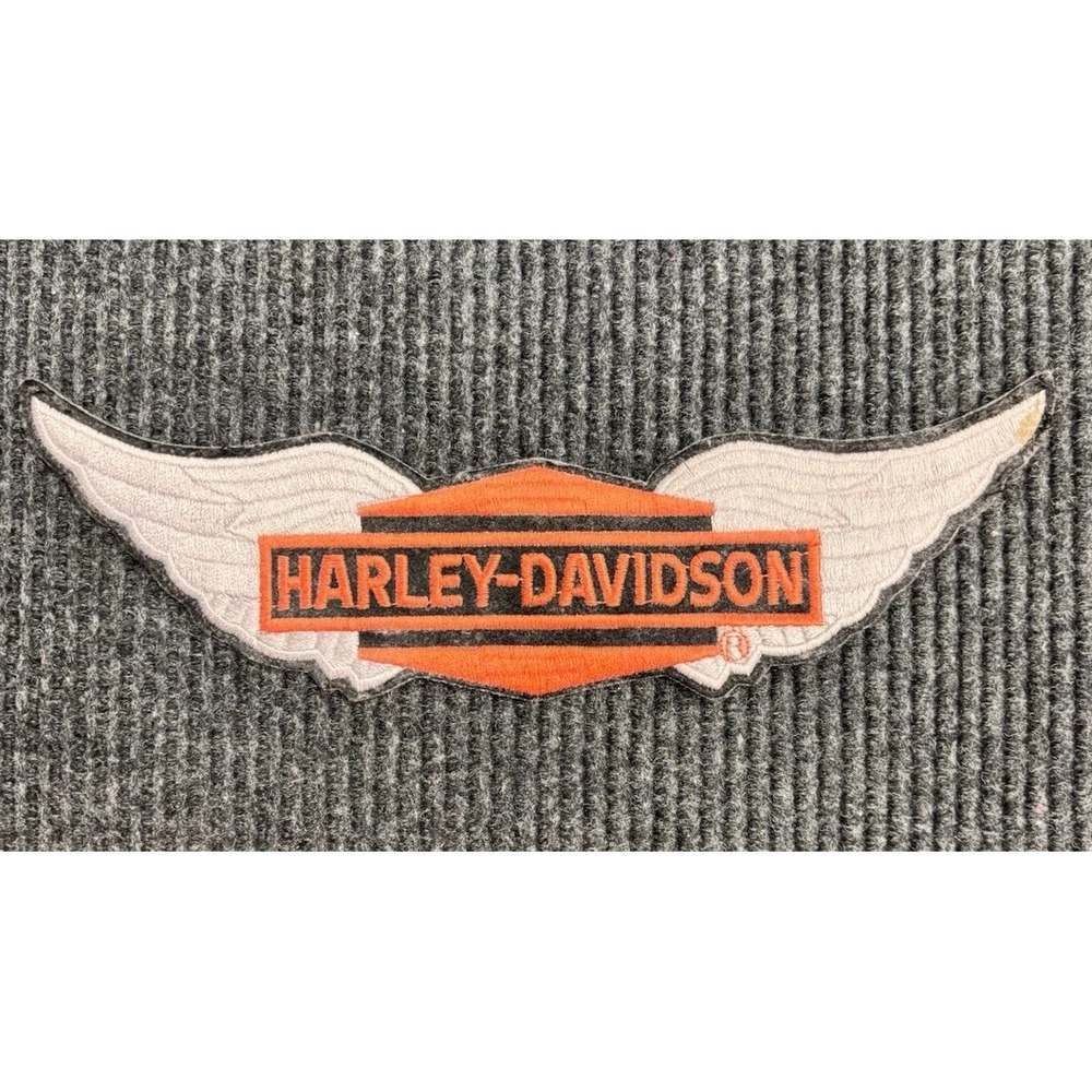 Vintage Harley Davidson Winged Patch 1970s 1980s Biker Jacket Vest Embroidered